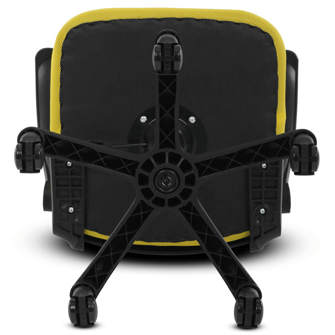 Detská stolička NINA – žltá sieťovina, hojdací mechanizmus Autronic