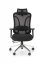 Kancelárska ergonomická stolička GILBERTO — kov, látka, sieť, čierna