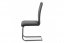 Jídelní židle TITUS — kov, ekokůže, šedá
