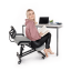 Ergonomická kľakačka RUFUS – Čierna, Látkový poťah