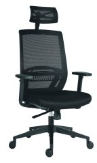 Kancelárska ergonomická stolička Antares ABOVE — černá