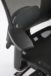 Kancelářská ergonomická židle GOLIAT — síť, černá