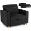 Elegantné ergonomické kreslo SOLOR v čiernej farbe - s držiakom na pitie