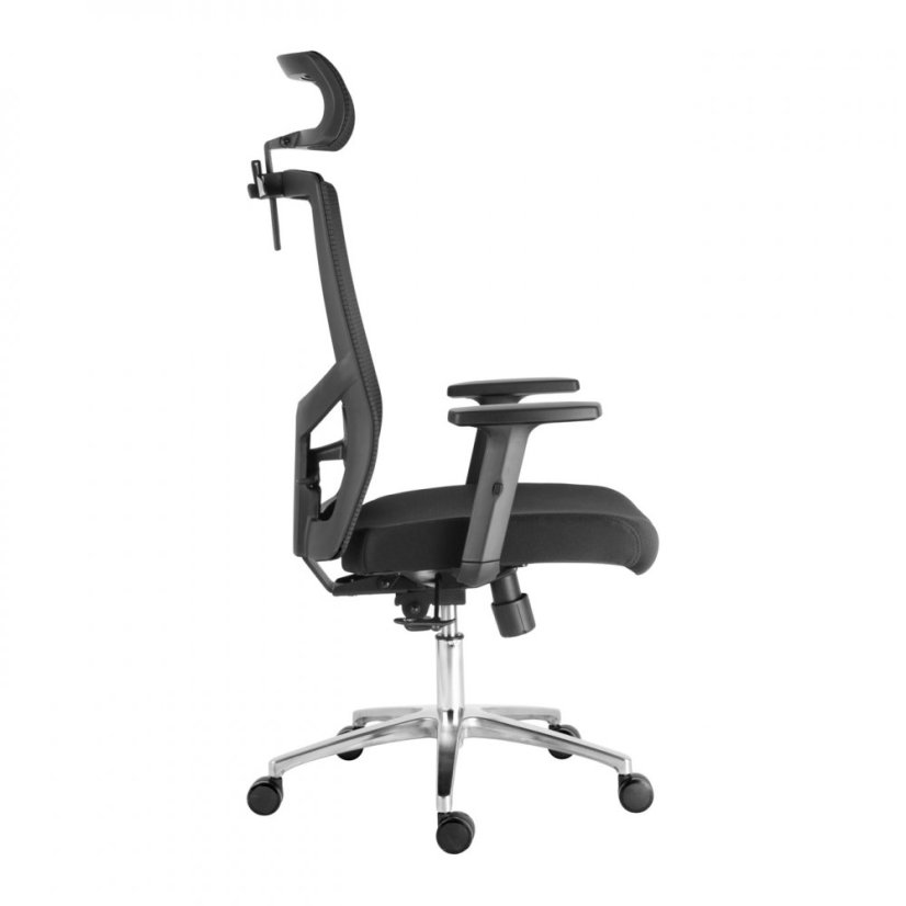 Kancelářská ergonomická židle SCALA — černá, nosnost 150 kg