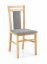Drevená jedálenské stolička HUBERT 8 – masív, látka, viac farieb - Varianty HUBERT 8: tmavý orech / béžová