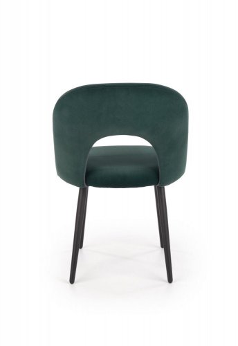 Jídelní židle NEWARK –⁠ kov/látka, zelená