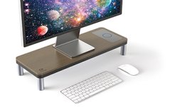 Powerton ERGO DOKY stojan na monitor s dokovacou stanicou a bezdrôtovým nabíjaním Lama