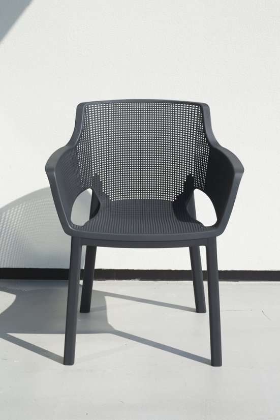Zahradní křeslo TIMAYA — plast, antracit