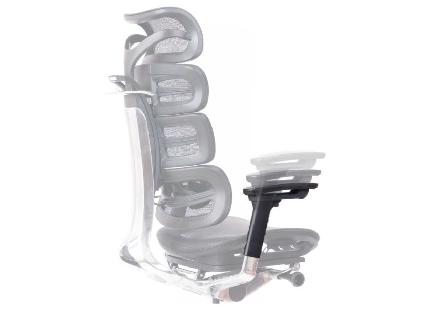 Ergonomická kancelárska stolička TRINITY — čierna Sego