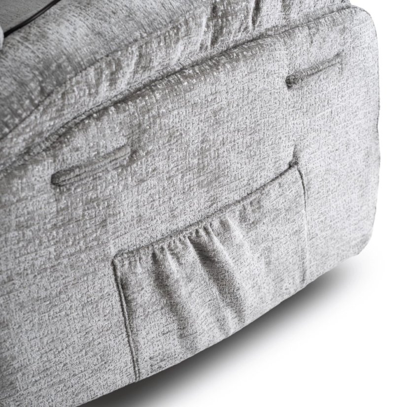 Luxusné masážne kreslo BRUCE – Rozkladacie, Sivé