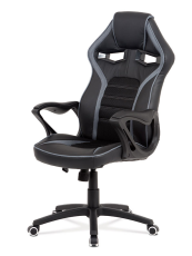 Herní křeslo ERACER G406 – látka/PU kůže, černá