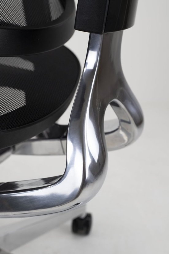 Kancelárska ergonomická stolička KORINA — čierna, nosnosť 150 kg