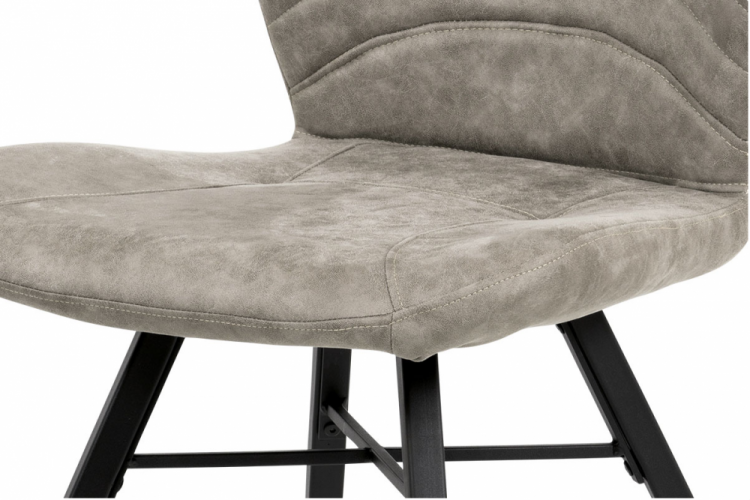 Jedálenská stolička MALUTI — látka, kov, viac farieb - Farebné varianty stoličky MALUTI: Sivá