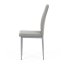 Jedálenská stolička LENA s sivým poťahom a šedými kovovými nohami
