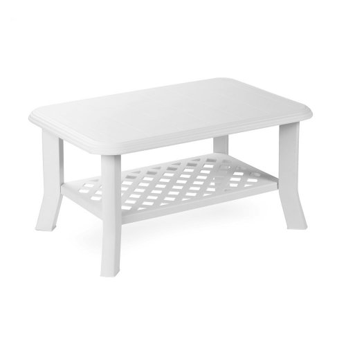 Zahradní stolek SOLA — plast, více barev - Barevné provedení plastu: Bílá
