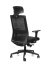 Kancelárska ergonomická stolička Sego LINK — sieť/látka, čierna