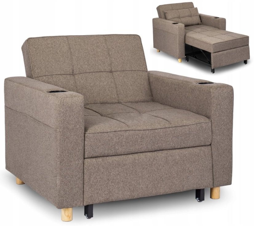 Elegantné kreslo SOLOR Béžové – Luxusné pohodlie pre váš domov