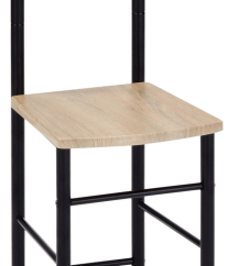 Nemý sluha GLEN — čierna / svetlé drevo