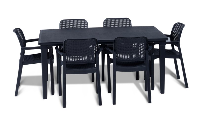 Plastová židle SAMANNA - grafit