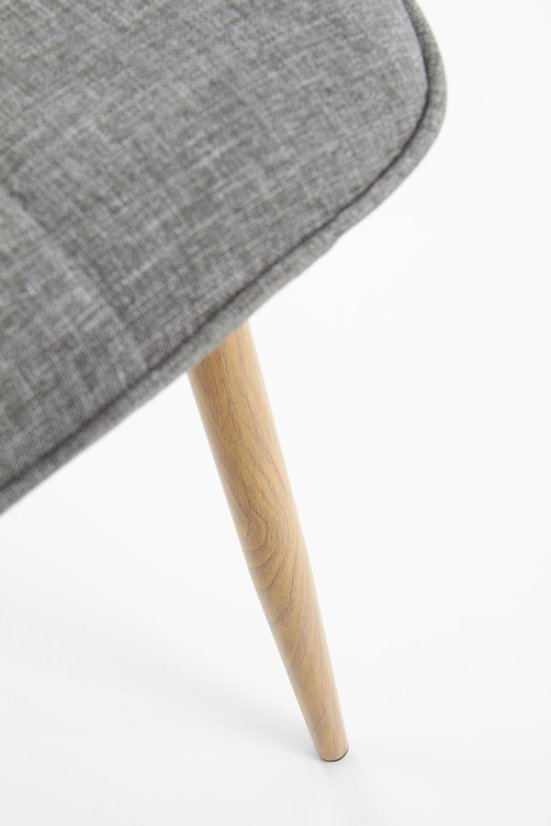 Jedálenská stolička LARA – látka, sivá