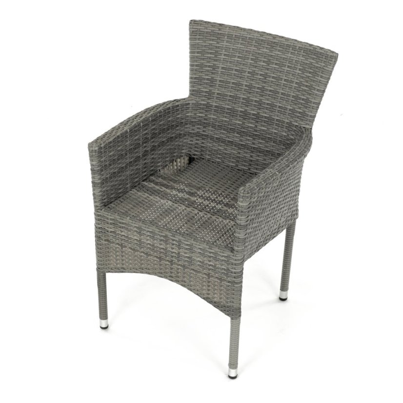 Zahradní židle GRILON  – kov, polyratan, více barev