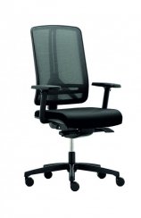 Kancelářská židle na kolečkách RIM FLEXI FX 1104 – s područkami, černá
