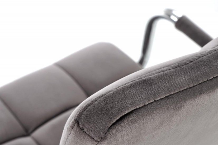 Dětská židle na kolečkách GONZO 4 — látka, šedá Halmar