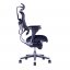 Kancelářská židle na kolečkách Office Pro SIRIUS – s područkami i podhlavníkem, nosnost 130 kg - Čalounění Sirius: MESH černá opěrák/ černá látka sedák