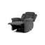 Relaxačné kreslo ELECTRO s elektrickým ovládaním a pomocou pri vstávaní - šedá látka