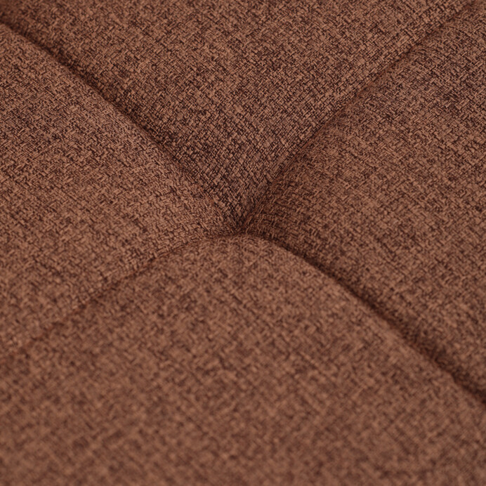 Jídelní židle FORMA – hnědá látka, černé kovové nohy Autronic