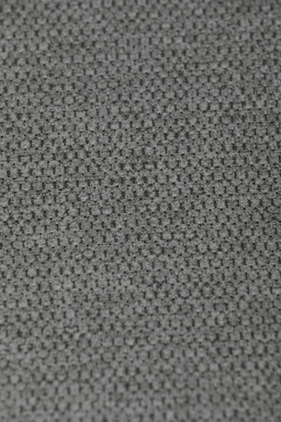 Luxusní relaxační křeslo NUVOLA s taburetem –  vodoodpudivá, sametová, šedá látka