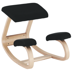 Ergonomická balanční klekačka RENAR – černá přírodní, Kondela