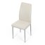 Elegantná jedálenská stolička LENA Autronic s krémovou látkou a sivými nohami
