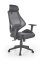 Kancelárska ergonomická stolička HASEL — ekokoža/sieť, čierna