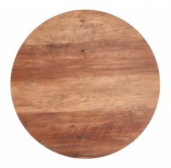 Konferenční stolek MUSAKA – ocel, dekor ořech