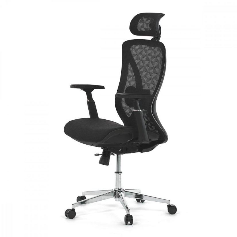 Kancelárska ergonomická stolička FLIP — sieť, čierna
