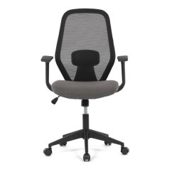 Kancelárska stolička NOVA — sieťovina, čierna