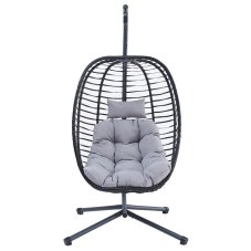 Závěsné křeslo SWINGTAN – kov, šedá