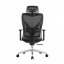 Kancelářská ergonomická židle BOLTON — černá, nosnost 150 kg