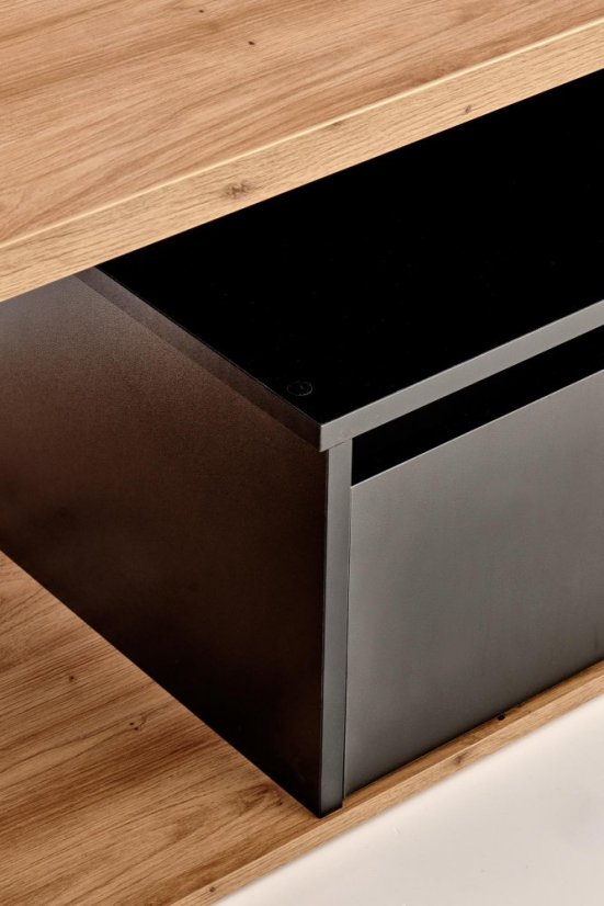 Konferenčný stolík PANTERA – dub, čierna