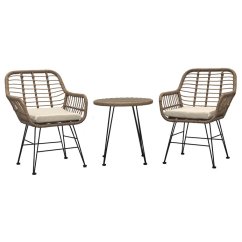 Zahradní set 1+2 RATTANIA – polyratan, přírodní Autronic