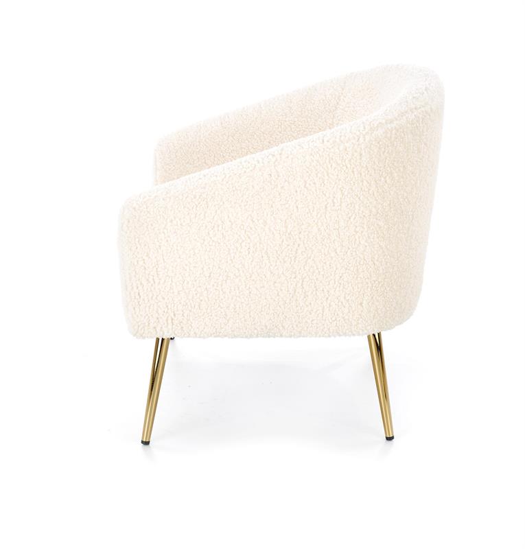 Relaxační křeslo GRIFON –?látka, krémová Halmar