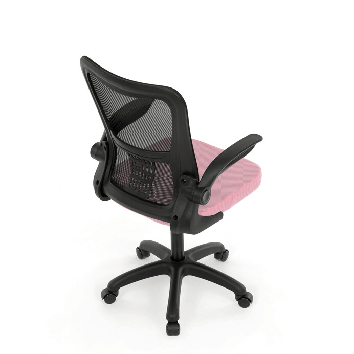 Dětská židle NINA – růžová síťovina, houpací mechanismus Autronic
