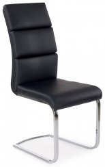 Jídelní židle LOTTA – ekokůže, černá