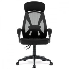 Kancelárska ergonomická stolička FOREX – látka, sieť, čierna