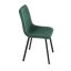 Elegantná jedálenská stolička NOX – zelený zamat, čierny kov Autronic