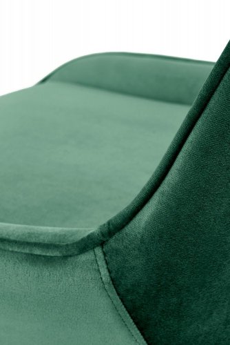 Dětská židle na kolečkách RICO – samet, zelená
