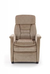 Polohovací TV křeslo JORDAN - látka, béžová Halmar