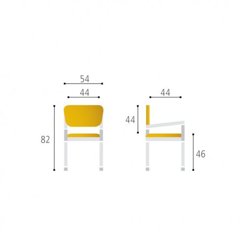 Jednací kovová židle Office Pro TRITON GRAY – s područkami, více barev - Čalounění Dike: Antracit DK 15