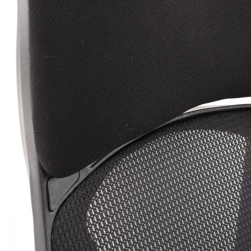 Kancelárska ergonomická stolička FOREX – látka, sieť, čierna